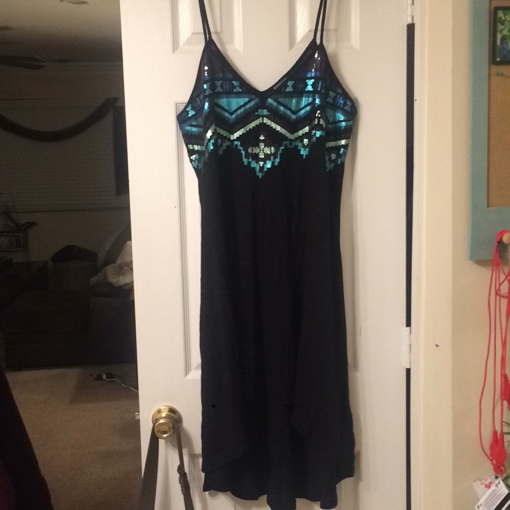 Used  Express Sequin Highlow Dress